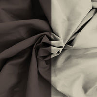 Copripiumino Singolo con Sacco e Federe in Tinta Unita Double Face Linea Vera Marrone e Tortora