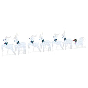 Renne LED 7 pz Argento Tessuto CFW7897406