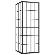 Box doccia parete divisoria per vasca parete divisoria per doccia box doccia per vasca accessorio per il bagno arredamento per la casa ESG 80 x 80 x 180 cm nero 02_0002039