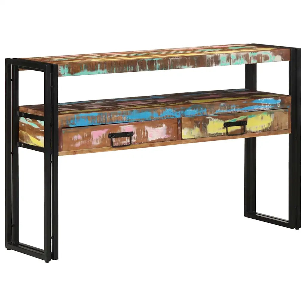 Tavolo consolle 120 x 33 x 75 cm Legno Recuperato Massello 4102741