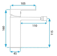 Rubinetto Da Bidet Rea Argus Gold