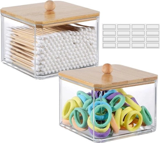 Sostituto di rulli per asciugamani 2 pezzi - Porta bottone in cotone - Dispensatore di rulli per asciugamani in acrilico - Sostituto di rulli per asciugamani - Bacinelle farmaceutiche - Organizzatore di cosmetici trasparente - Contenitori per la bagno