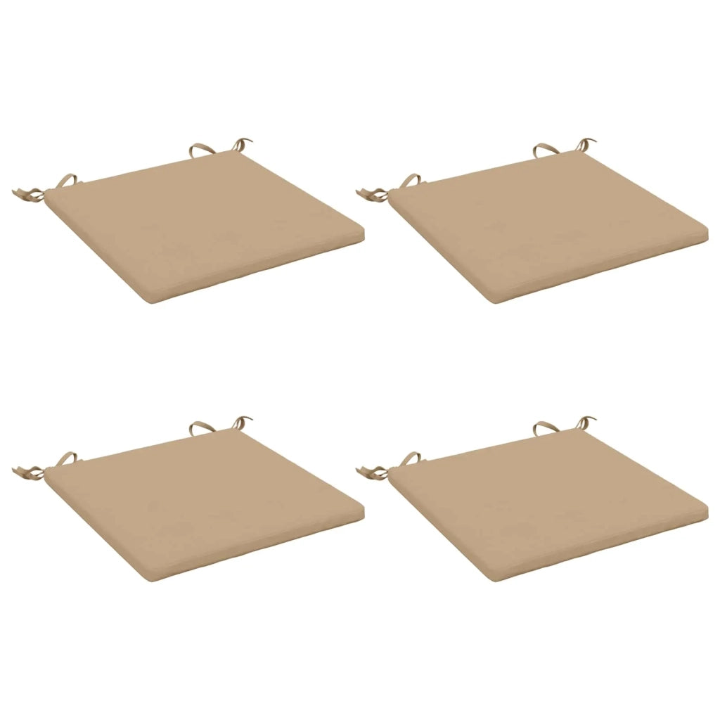 Cuscini per Sedia in 4 Pezzi SOEST 4 pz 100% Poliestere Sabbia 944415