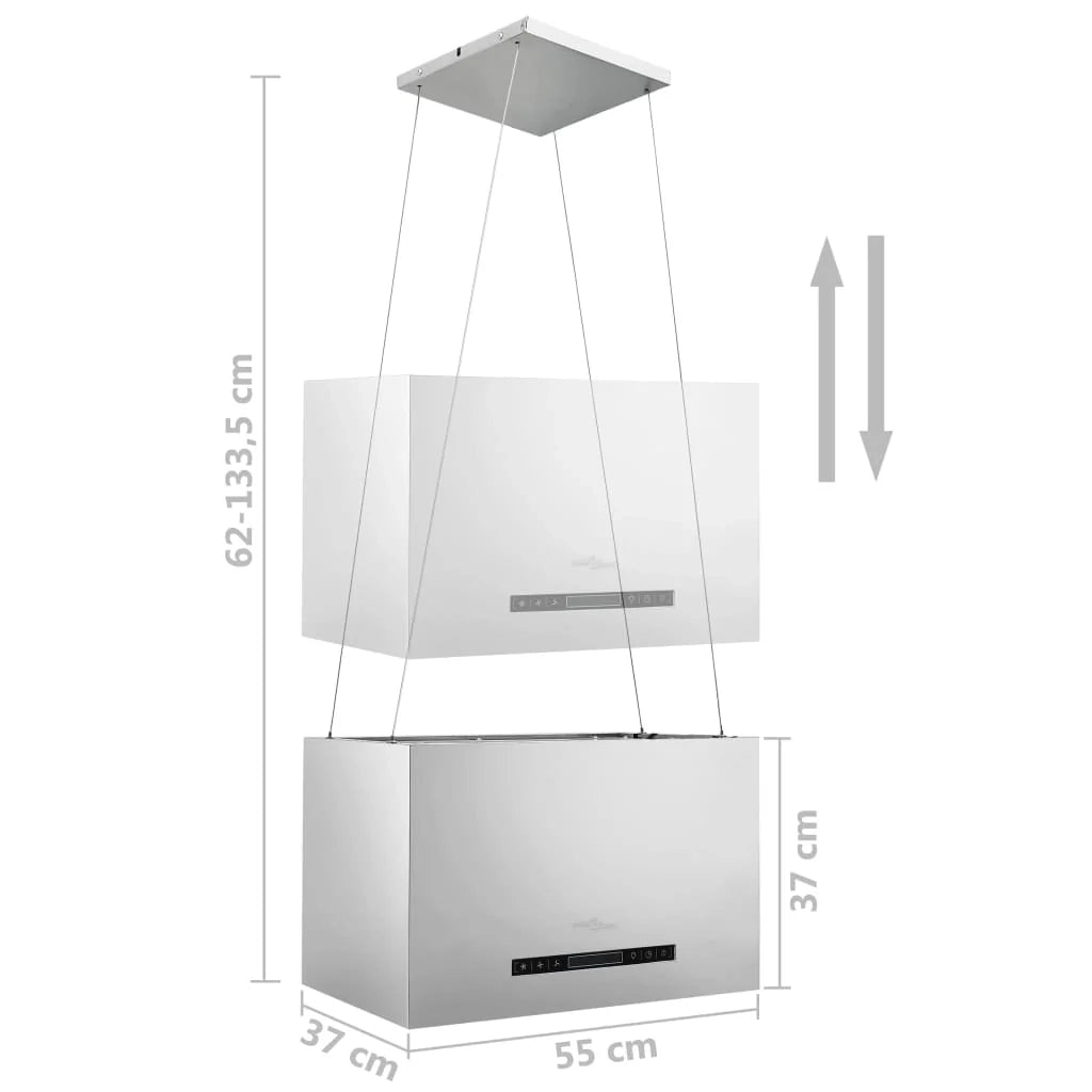 Cappa sospesa in acciaio inox da 55 cm con sensore touch LCD 02_0005867