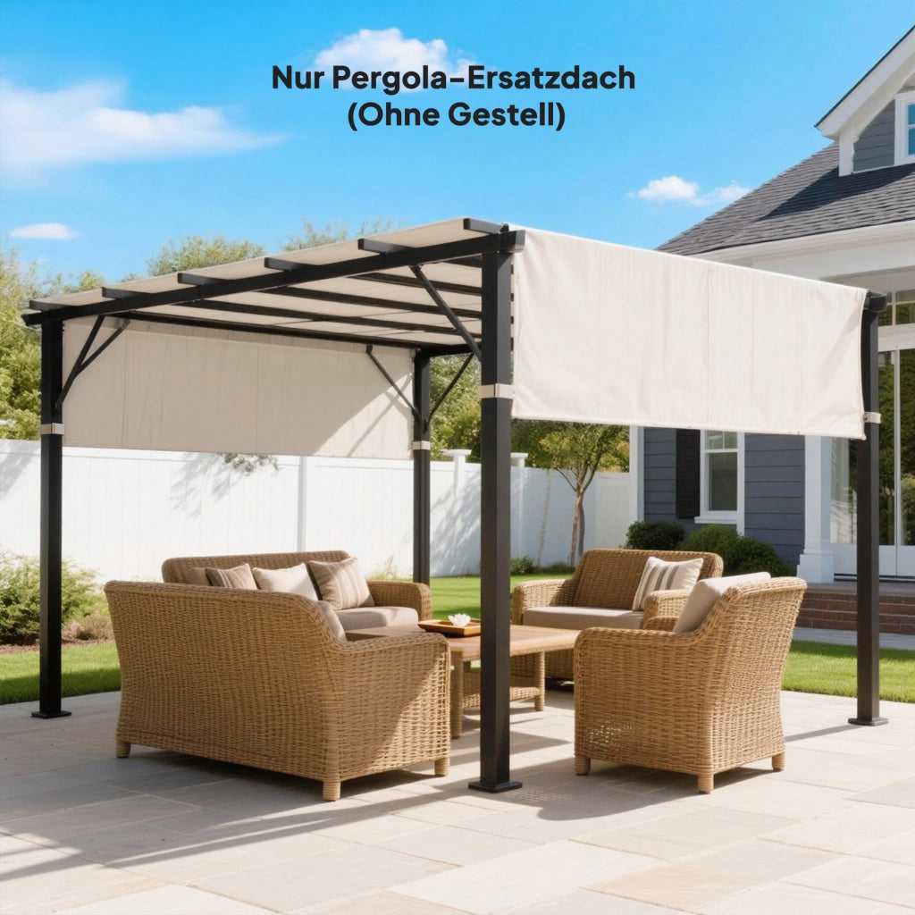 Tenda da sole per pergola ¨C zephmum ¨C crema 3x3m