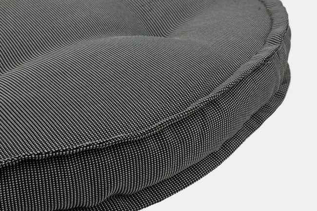 Cuscino Tondo Poly230 Carbon in Tessuto per Esterno