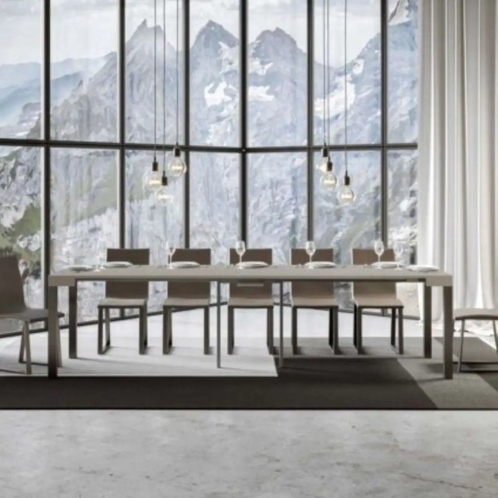 Consolle allungabile 90x40/300 cm Everyday cashmere gambe antracite