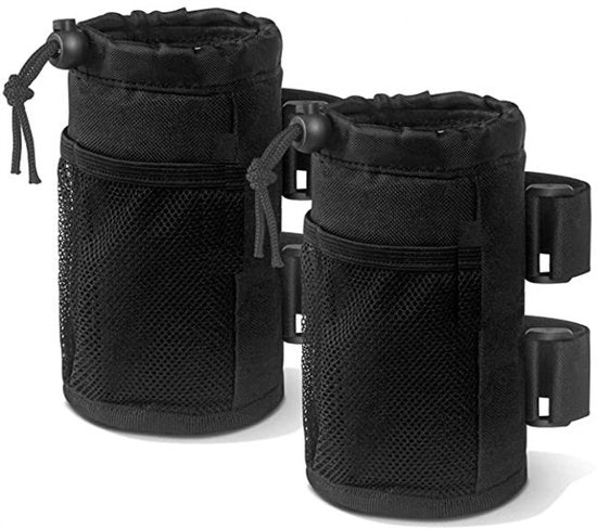 Bidone portatile con nastro adesivo - 2 pezzi - Universale - Bicicletta - Bicicletta da corsa - Regolabile - Portabicicletta per bicicletta