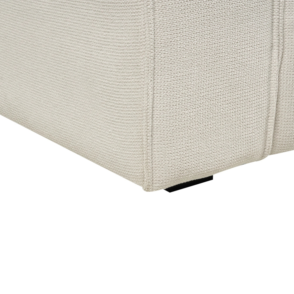 Divano 3 Posti in velluto Color bianco sporco confortevole soggiorno moderno retrò
