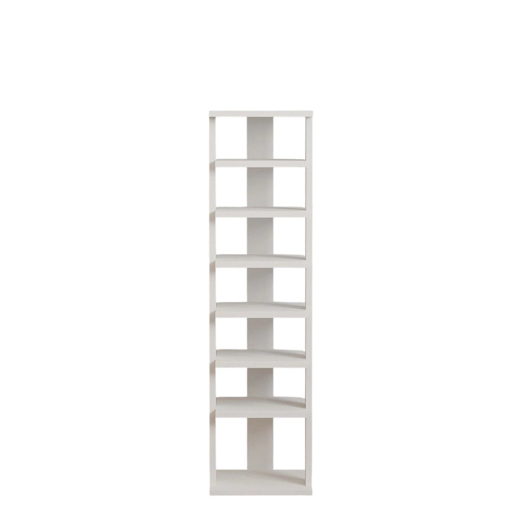 Scarpiera in legno "Ayka" - 30 x 30 x 110 cm - Bianco