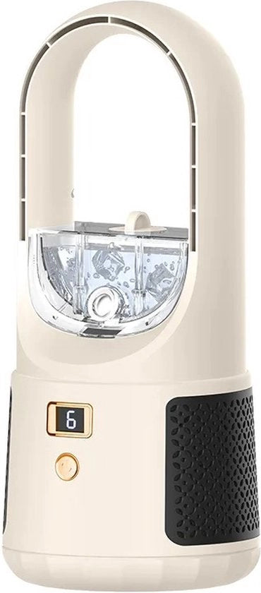 Condizionatore portatile - Raffreddatore d'aria - Ventilatore - Raffreddatore d'aria 6 posti - Aria fresca - Umidificatore - Silenzioso - Bianco