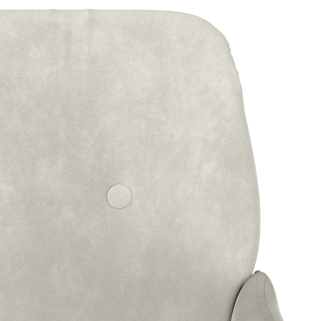 Panca Crema 108x79x79 cm in Velluto CFW7648212