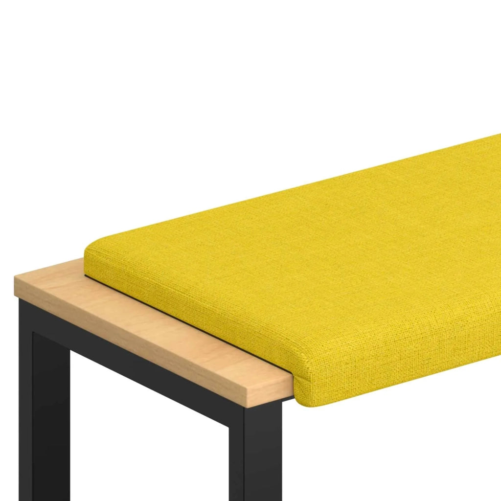 Cuscino per panchina Tessuto Giallo Chiaro Profondità 35 cm 42043248