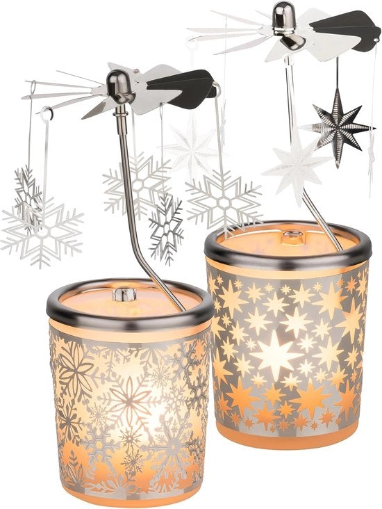 Set di 2 luci da soffitto - decorazione accogliente - inclusa lampada da tavolo - 2 pezzi