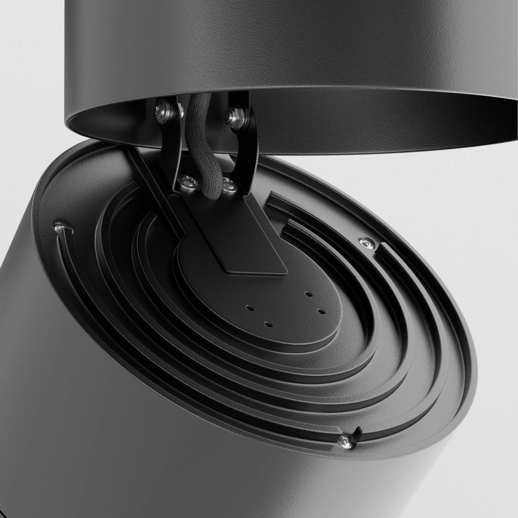 Maytoni Faretto da Binario Unity Yin 1 luce LED integrato nero alluminio