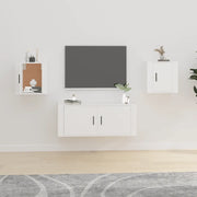 Mobili Porta TV a Parete 2 pz Bianco 40x34,5x40 cm 816641
