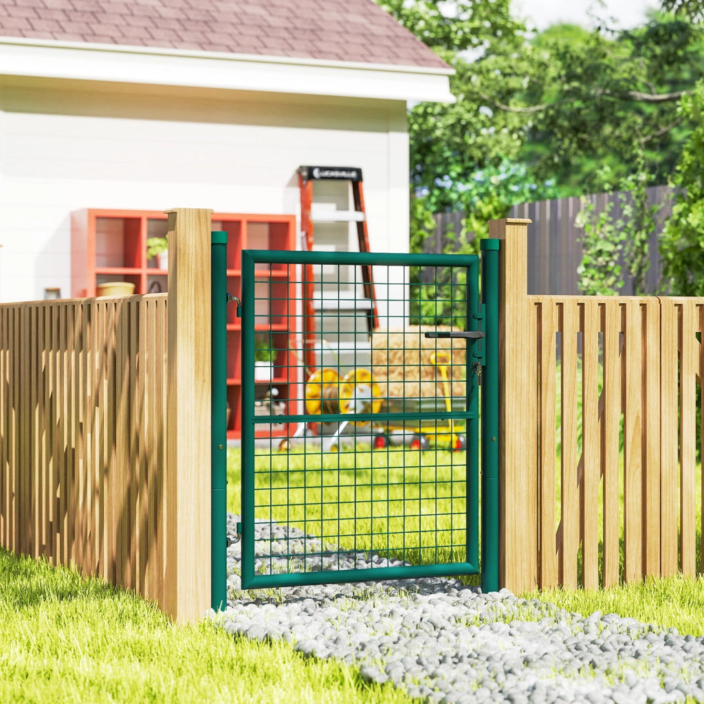 Cancelletto da Giardino in Acciaio ¨C zephmum ¨C Grigio 97x150 cm