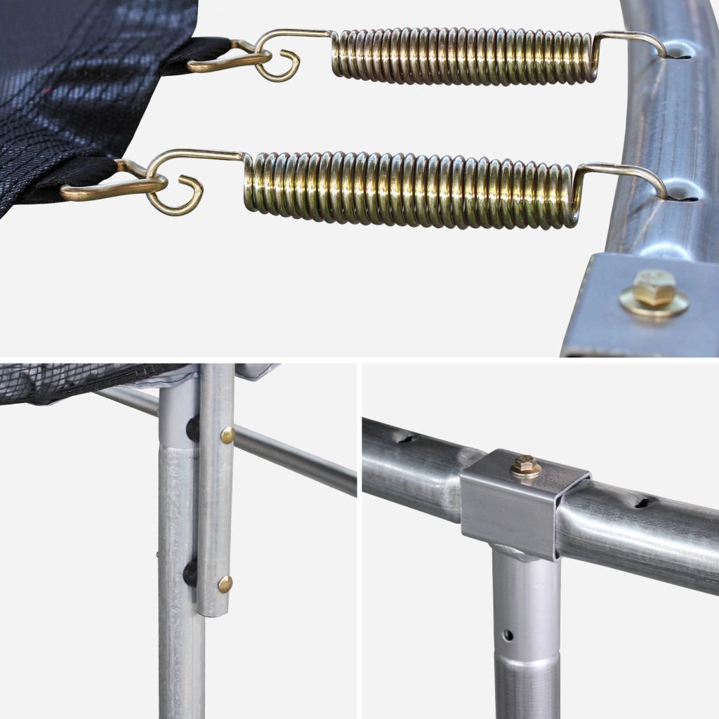 Trampolino 370cm rete di protezione, grigio