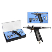 Trade Shop - Aerografo In Acciaio Ugello 0.3 Mm Professionale Con Accessori Nail E Body Art -