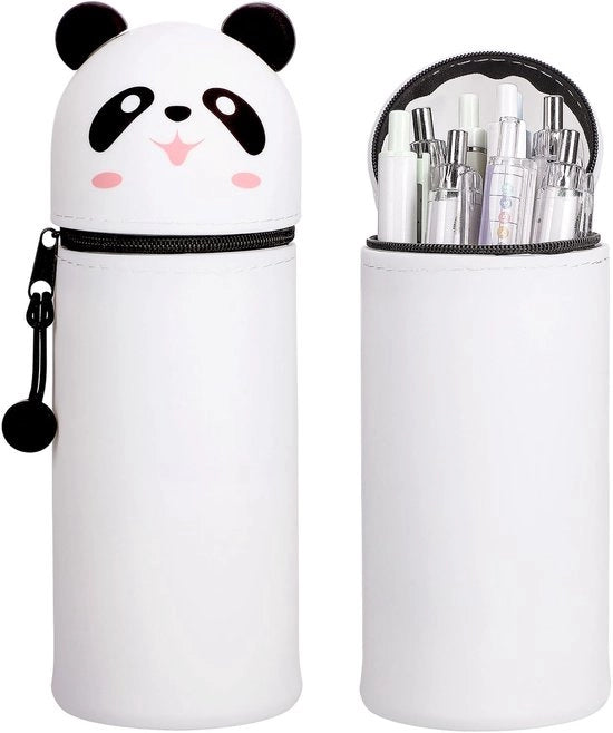 Etui a Silicone, 2-in-1 Etui e Pen holder Etui Telescopico a Cartoon Etui con Cerniera Etui per Ragazze Etui per Ragazzi