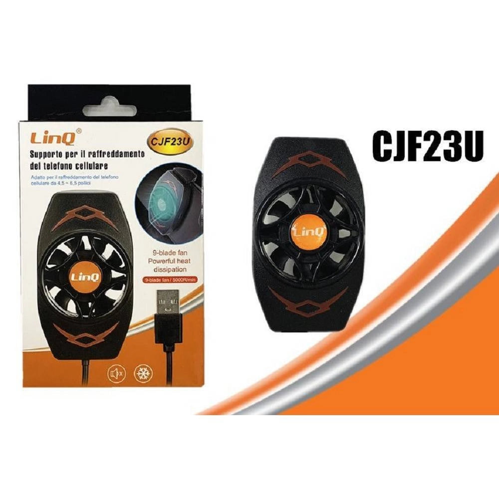 Trade Shop - Supporto Dissipatore Ventola Raffreddamento Telefono Raffredda Smartphone Cjf23u -