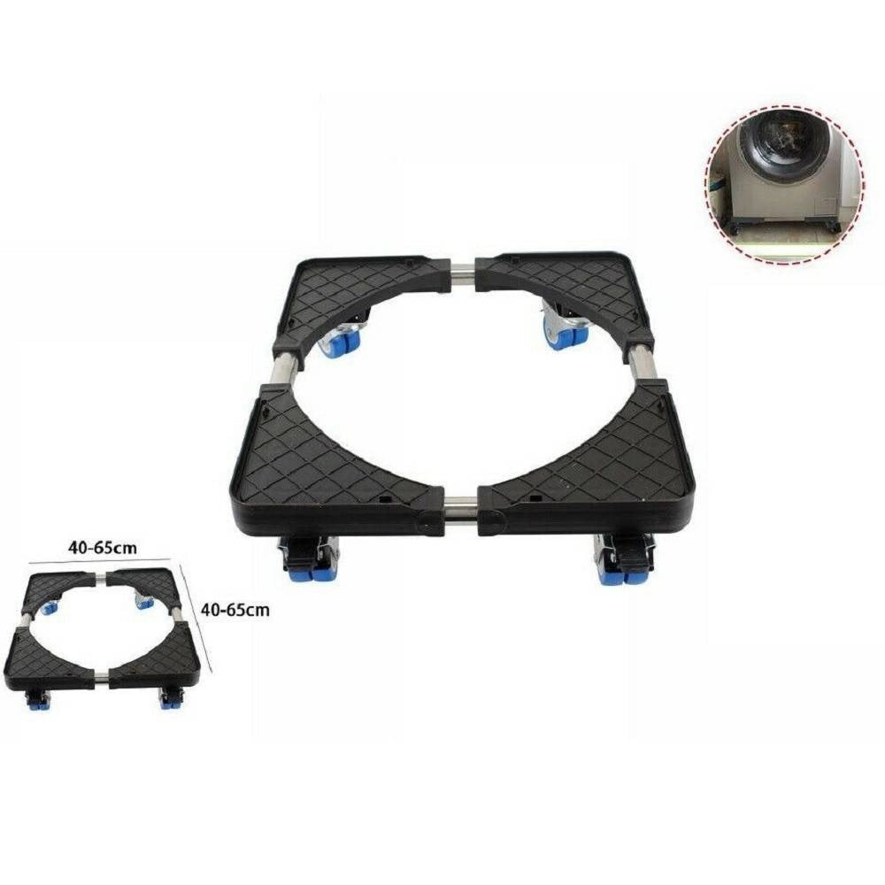 Trade Shop - Base Mobile Supporto Per Frigo Frigorifero Lavatrice Ruote Carrello 40-65cm 70585 -