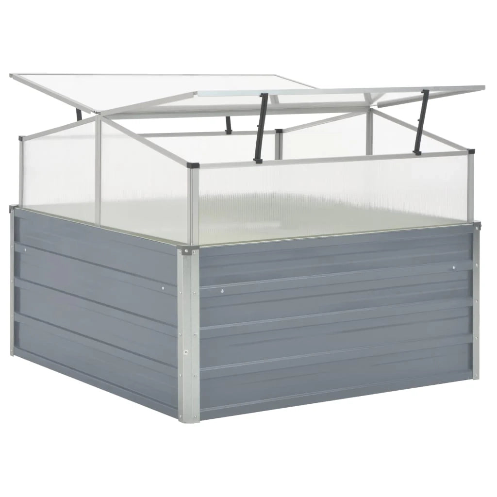 Serra 100 x 100 x 85 cm acciaio zincato grigio 02_0001736