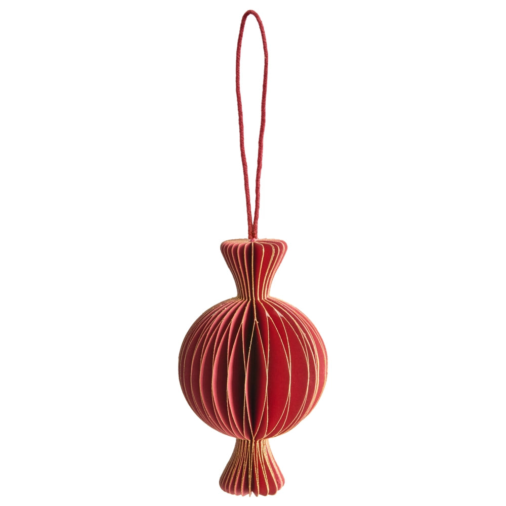 Set di 16 palline natalizie multicolori in carta a nido d'ape da appendere Decorazioni 3D per Natale