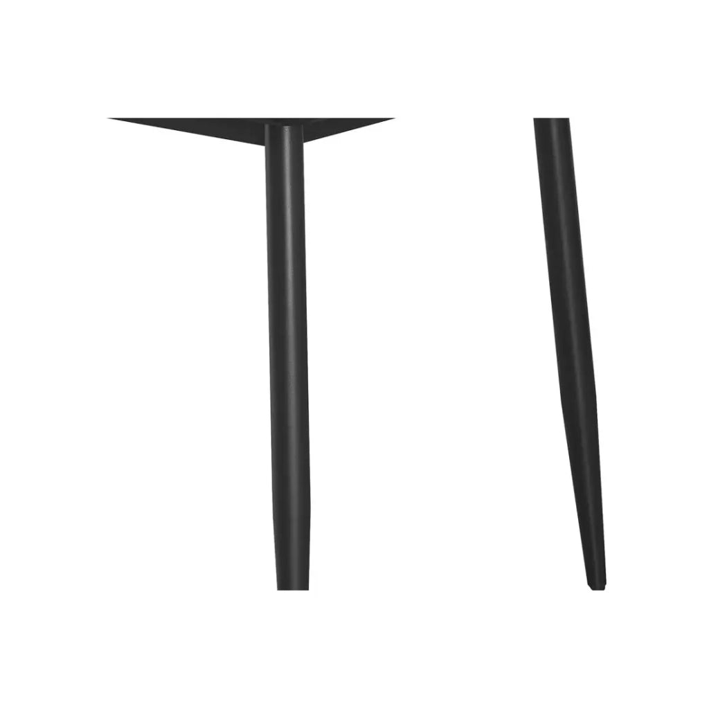 Tavolo da pranzo GRANVIA – 140x80 cm effetto ardesia e gambe in metallo