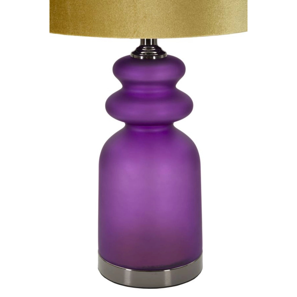 Lampada da Tavolo VKH179, Viola, Metallo, 32,5x32,5x57,5 cm