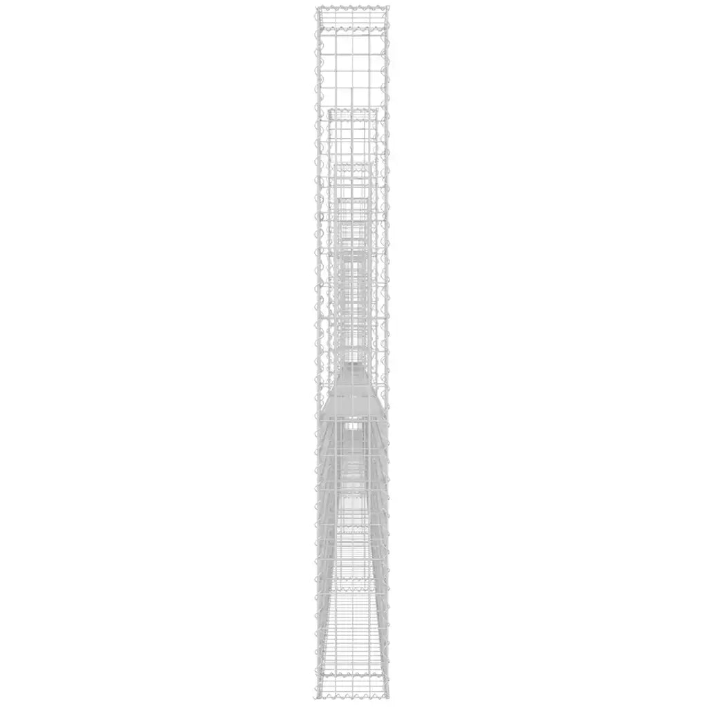 Gabbione a U con 8 Pali in Ferro 860x20x200 cm