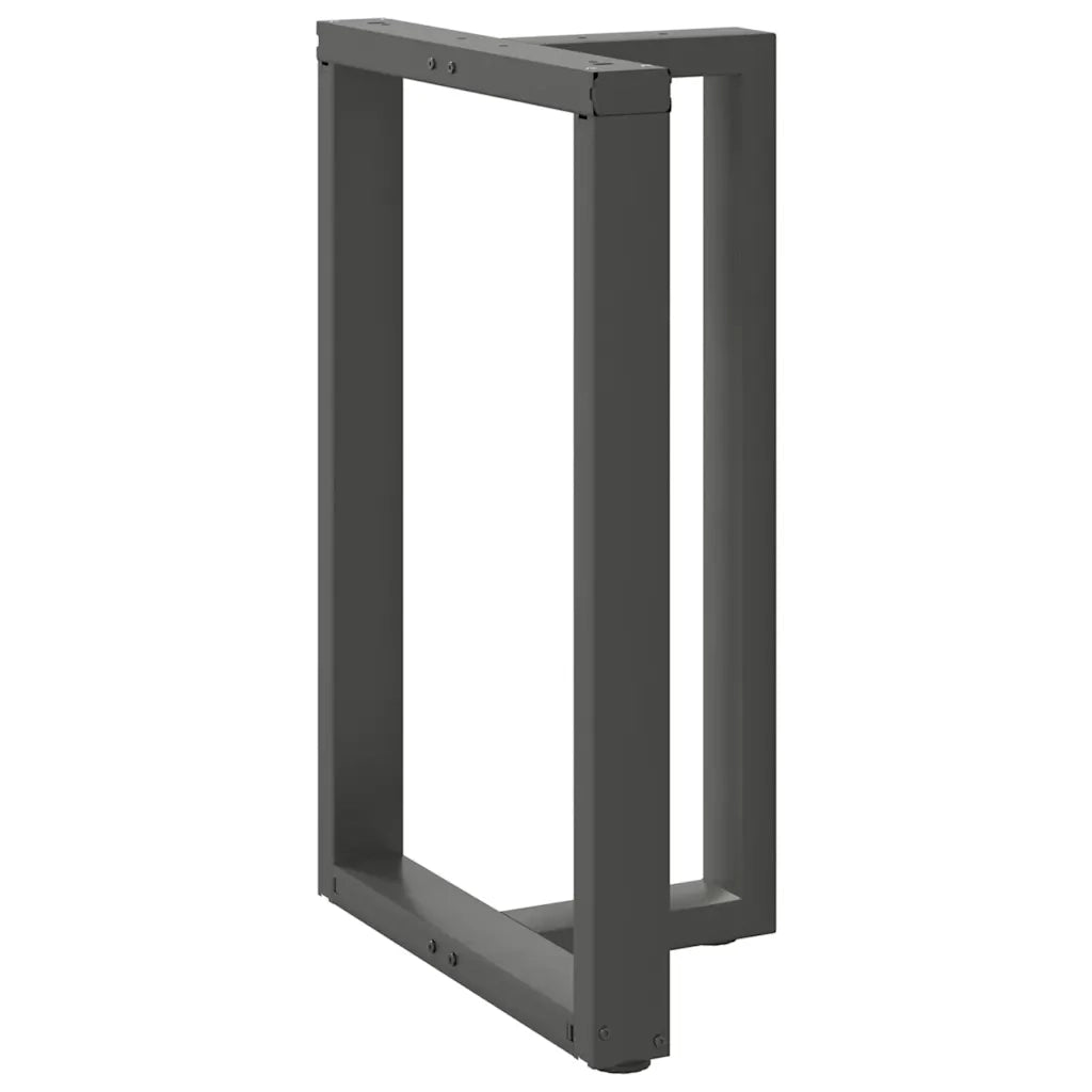 Gambe per tavolo da bar a forma di T 2 pz Antracite 60x35x(90-91) cm Acciaio