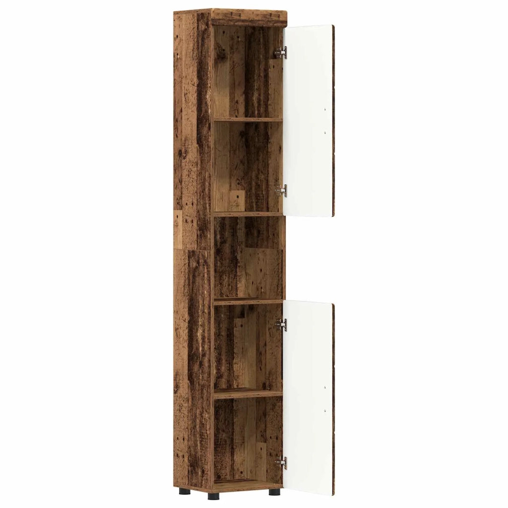 Set di Armadi da Bagno TULUM Legno vecchio 37 x 31,5 x 203 cm