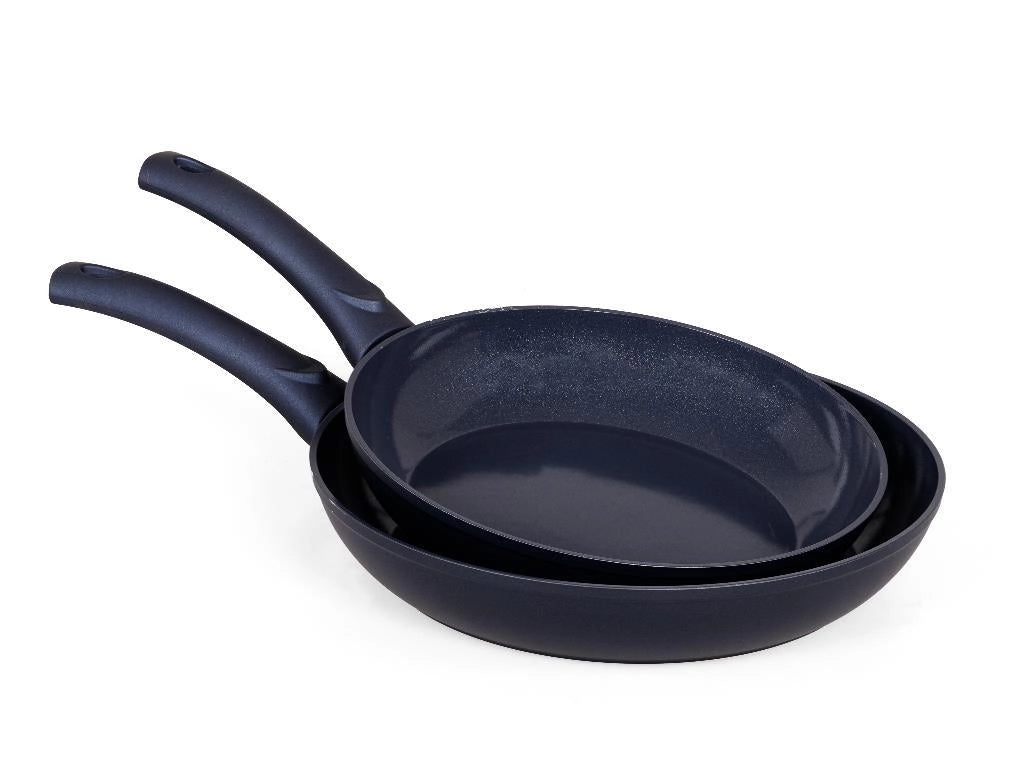 Set 2 Padelle Antiaderente ad Induzione Ocean Fondo Ceramico 24 + 28 cm