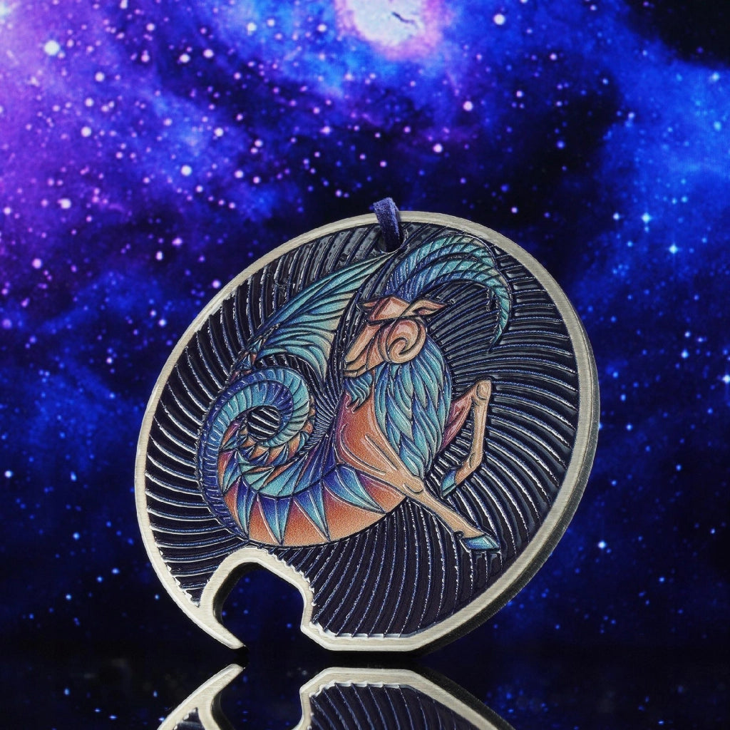 Apribottiglie in metallo KADAX, regalo con segno zodiacale Capricorno, resistente