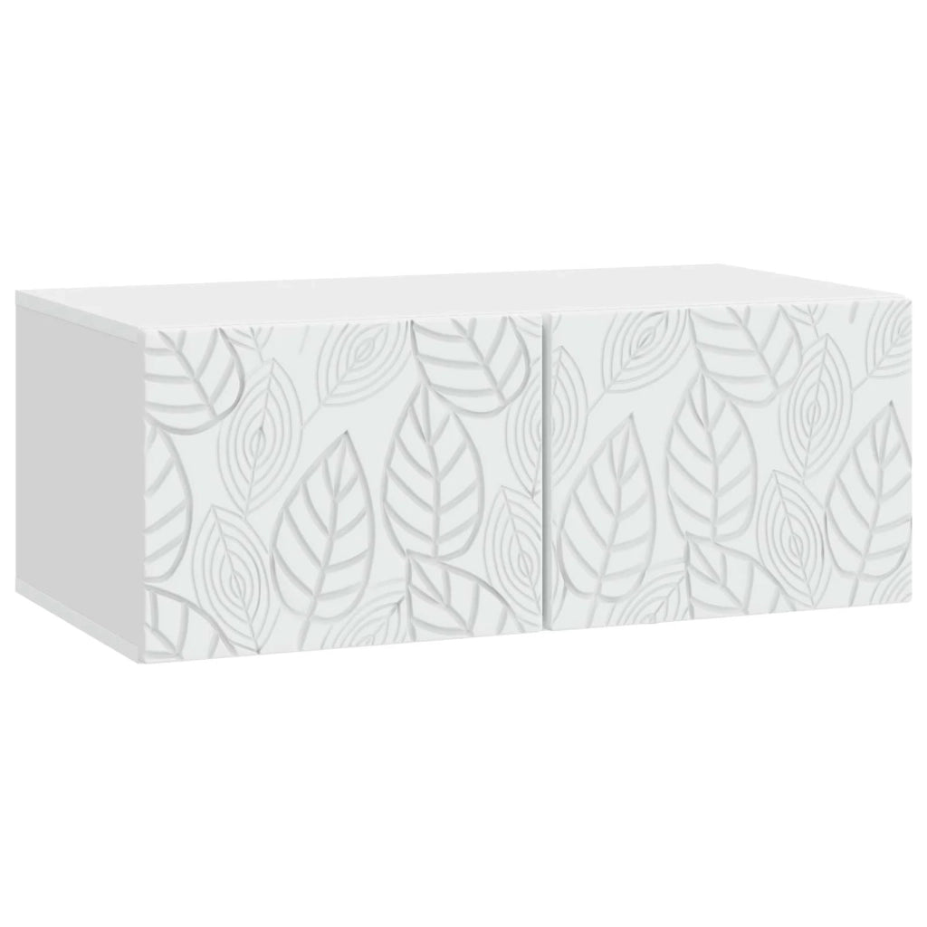 Mobile Porta TV da Muro 59,5 x 31 cm Bianco 898875