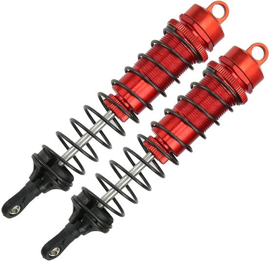 Demper RC 140mm - 2 Pezzi - Adattabile - Lega di Alluminio - Adatto per TRAXXAS SLASH 2WD - Peso del Prodotto 91g - Demper RC