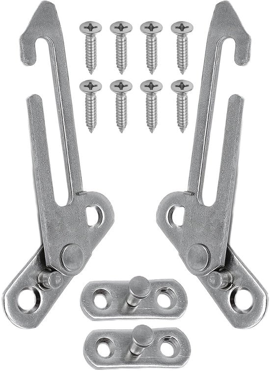 Divisorio per finestre 2 in 1, blokkeur di finestra, blokkeur di porta, blocco di finestra metallico, sicurezza per bambini, per finestre e porte