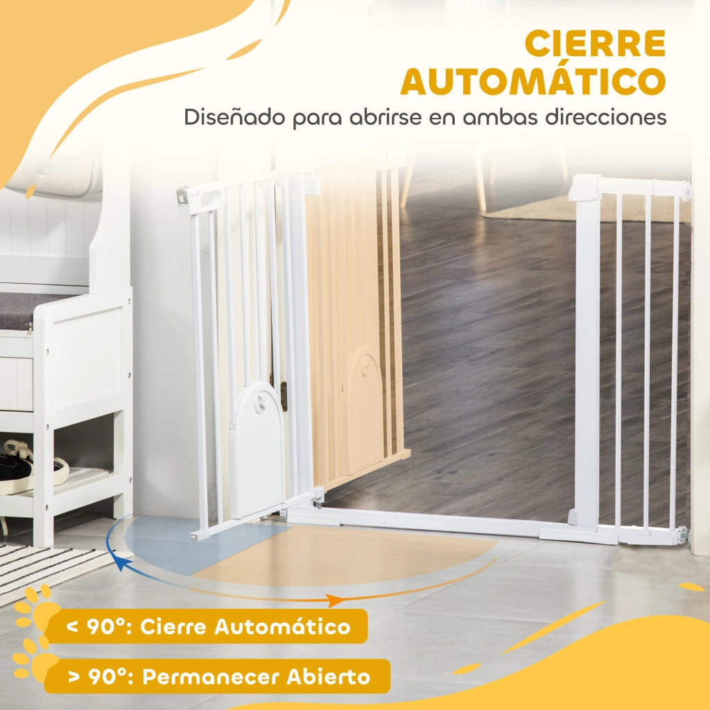 Cancellino Porta per Cani con Estensioni ¨C Zephmum ¨C Bianco 75-131 cm