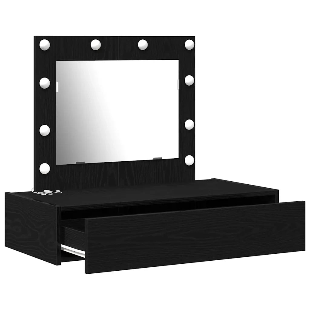 Tavolo da Trucco Nero 83 x 40 x 70 cm Legno multistrato 865227