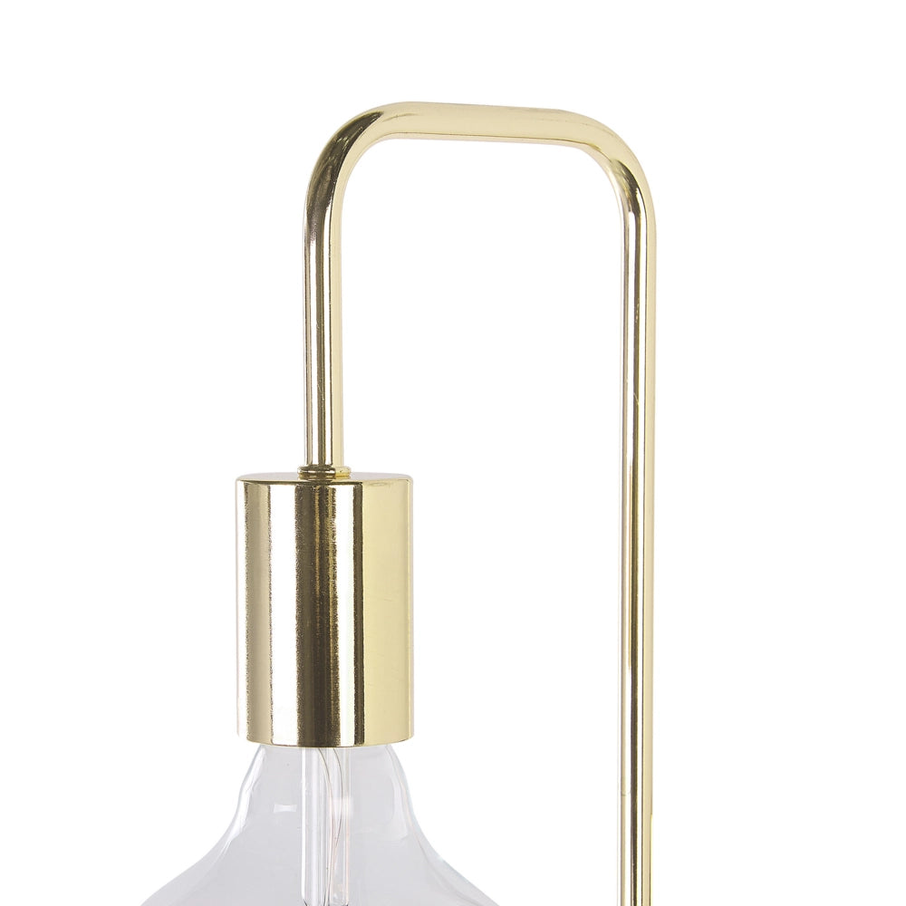 Lampada da Parete Applique in Metallo dorato Finitura Lucida Lampadina A Vista Glamour