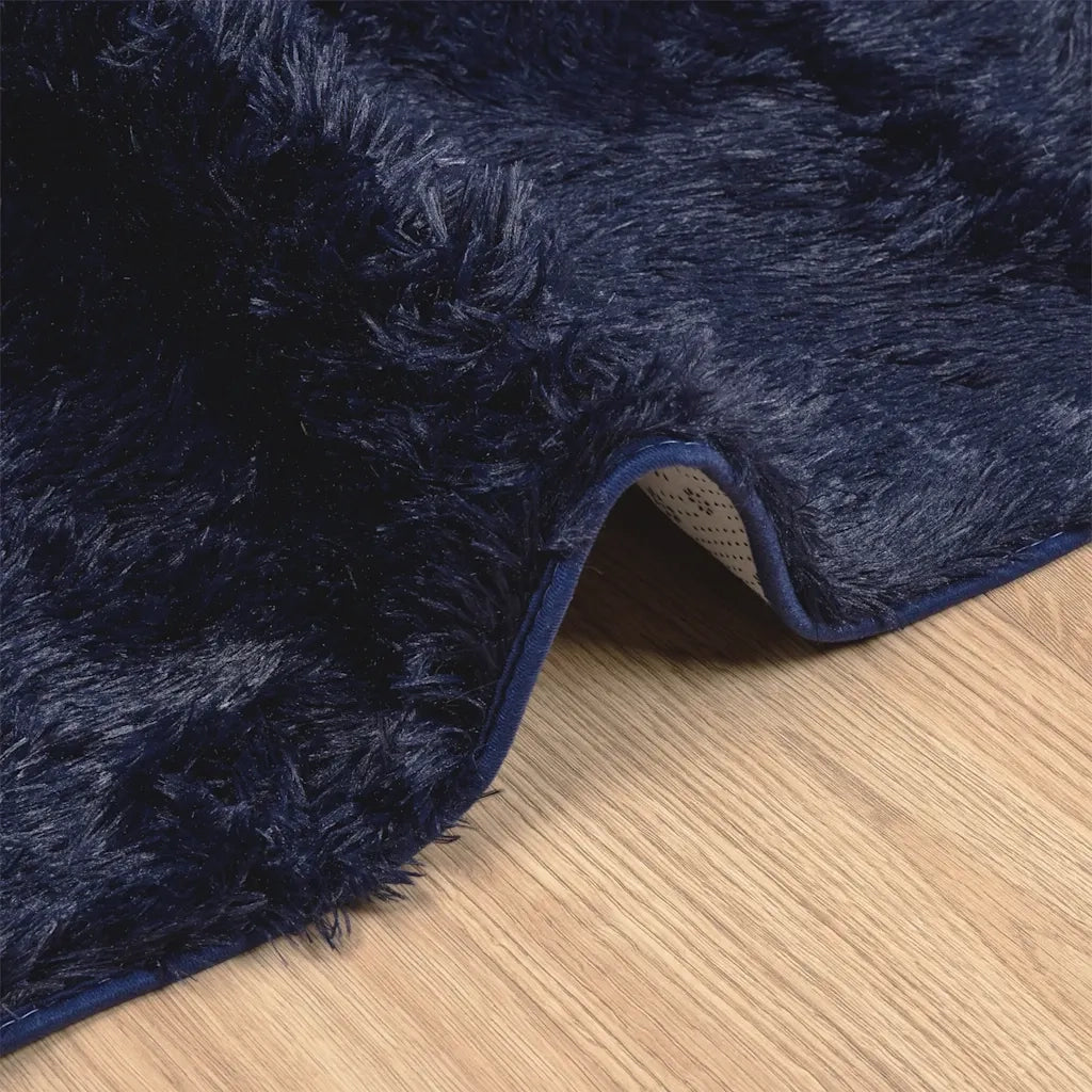 Tappeto Shaggy a Pelo Lungo NAVARRA Blu Marino 240x340 cm 4102859
