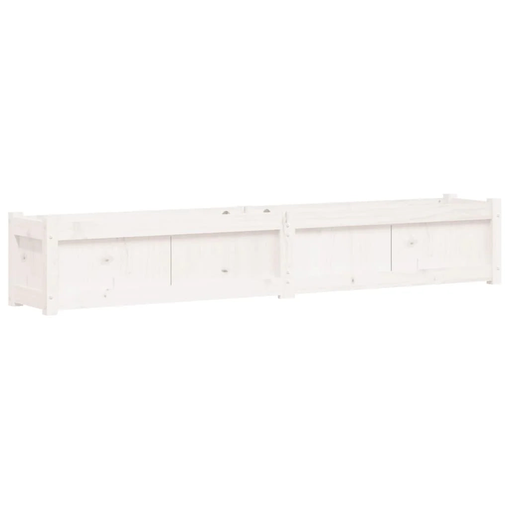 Fioriera aiuola rialzata fioriera aiuola giardino terrazza set da 2 legno massello di pino bianco 02_0039039