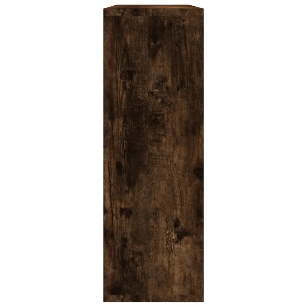 Mensola a Muro Rovere Fumo 104x20x58,5 cm Legno Multistrato 815288