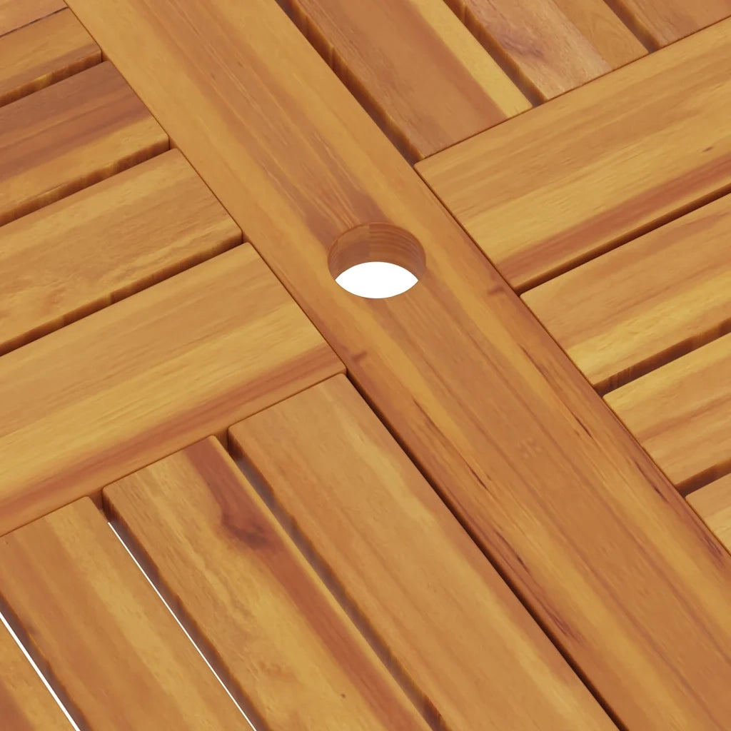 Tavolo da Giardino Pieghevole 85x85x76cm Legno Massello di Teak 47419