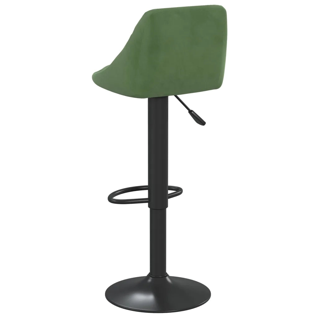 Sgabelli da Bar 2 pz Verde Scuro in Velluto 335352