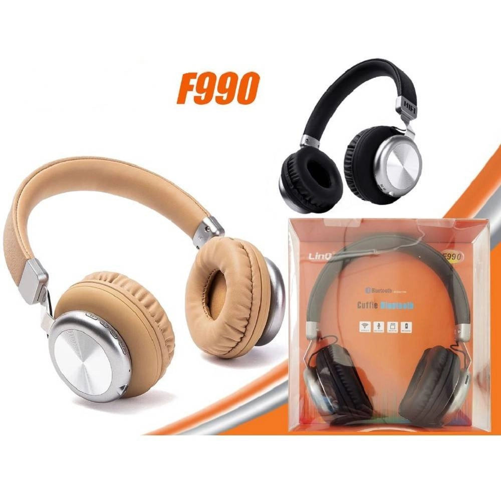 Trade Shop - Cuffie Stereo Wireless Bluetooth V4.2 Radio Fm Micro Sd Slot Mp3 Aux-in F990 -