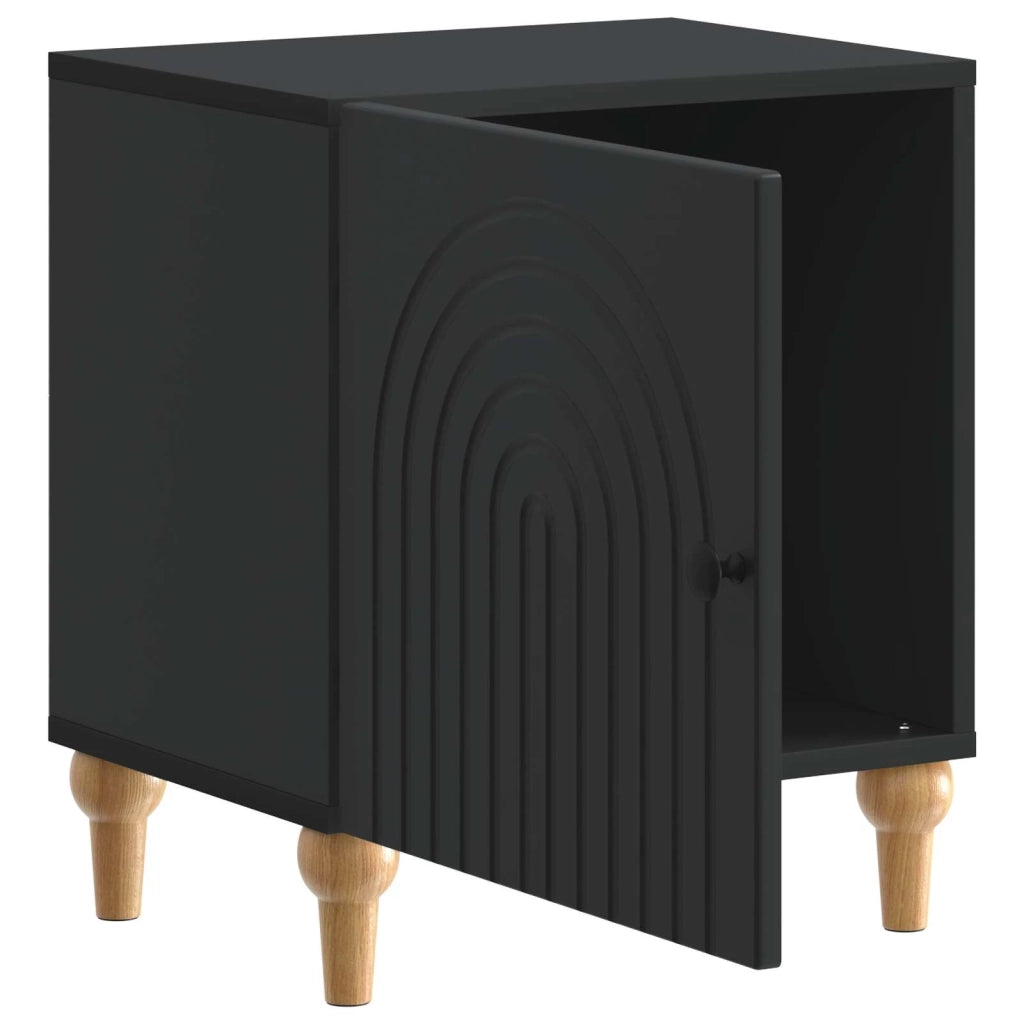 Set di 2 Comodini | Armadio da Notte | Mobiletto da notte Nero 43 x 34,5 x 50 cm