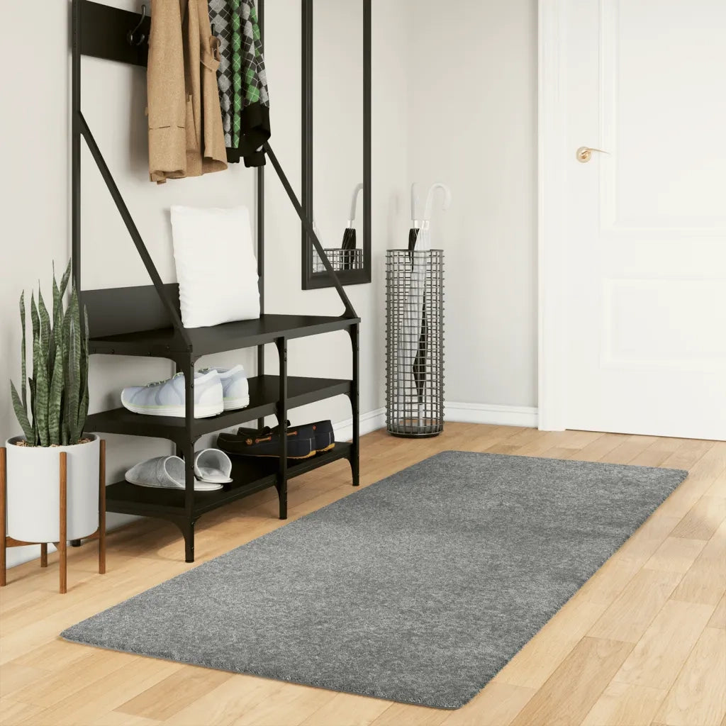 Tappeto del soggiorno | Tappeto Shaggy PAMPLONA a Pelo Lungo Moderno Verde 80x200 cm