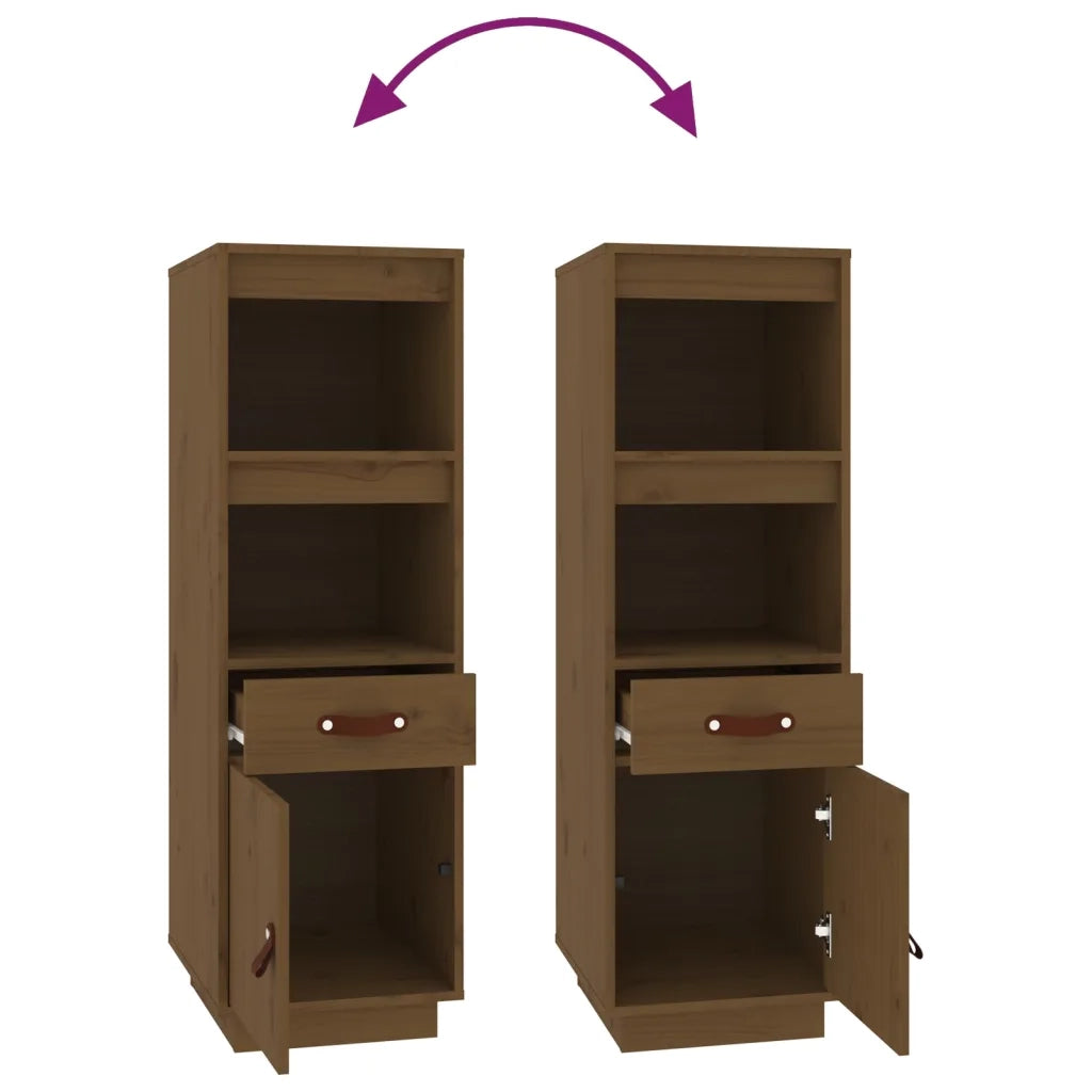 Credenza ambra 34x40x108,5 cm in Legno Massello di Pino 820155